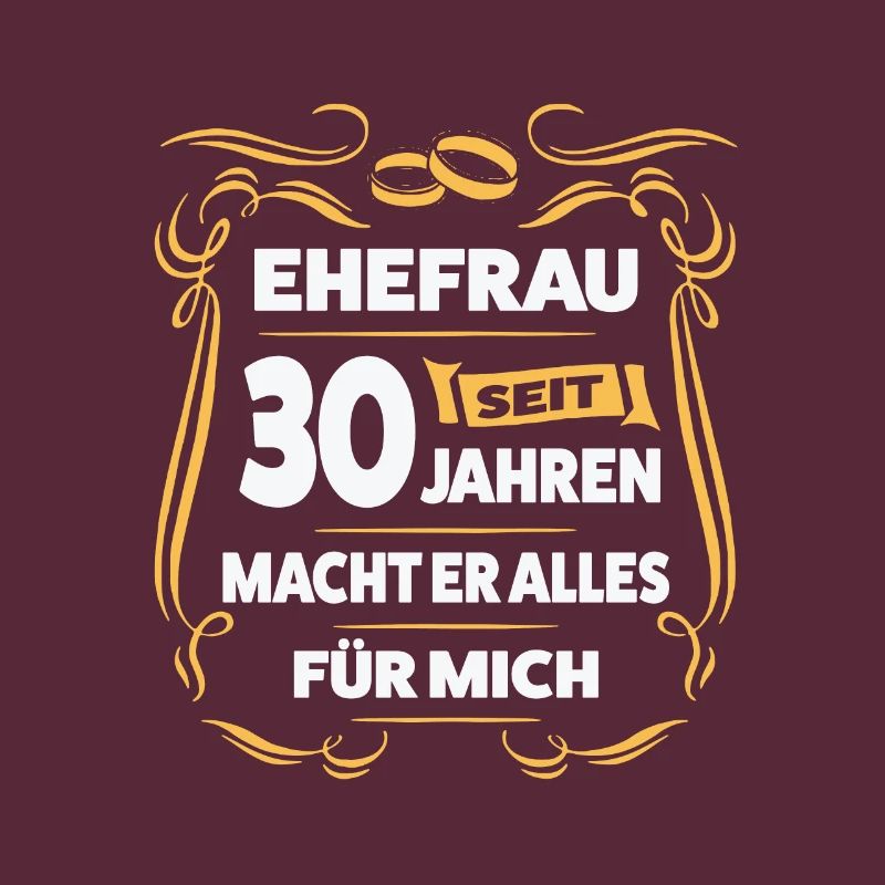 30 Jahre Ehe Ehefrau Perlen-Hochzeit Geschenk