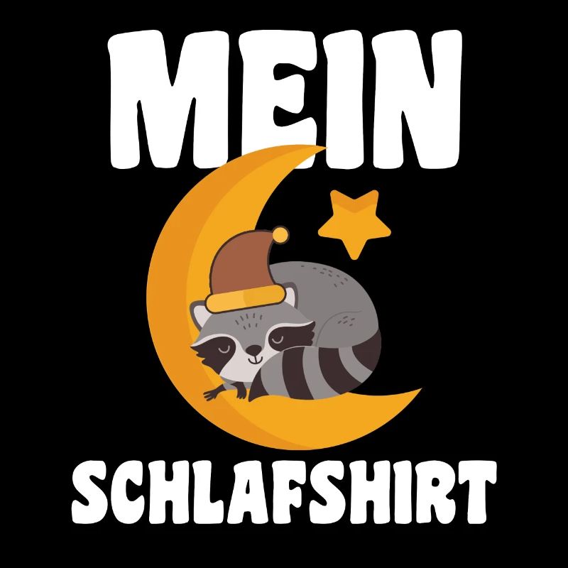 Schlafanzug Waschbär Nachthemd Geschenk