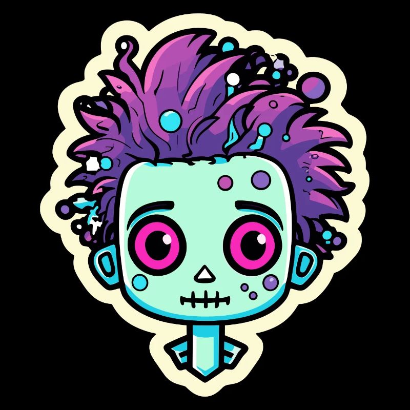 Illustration de zombie mignon