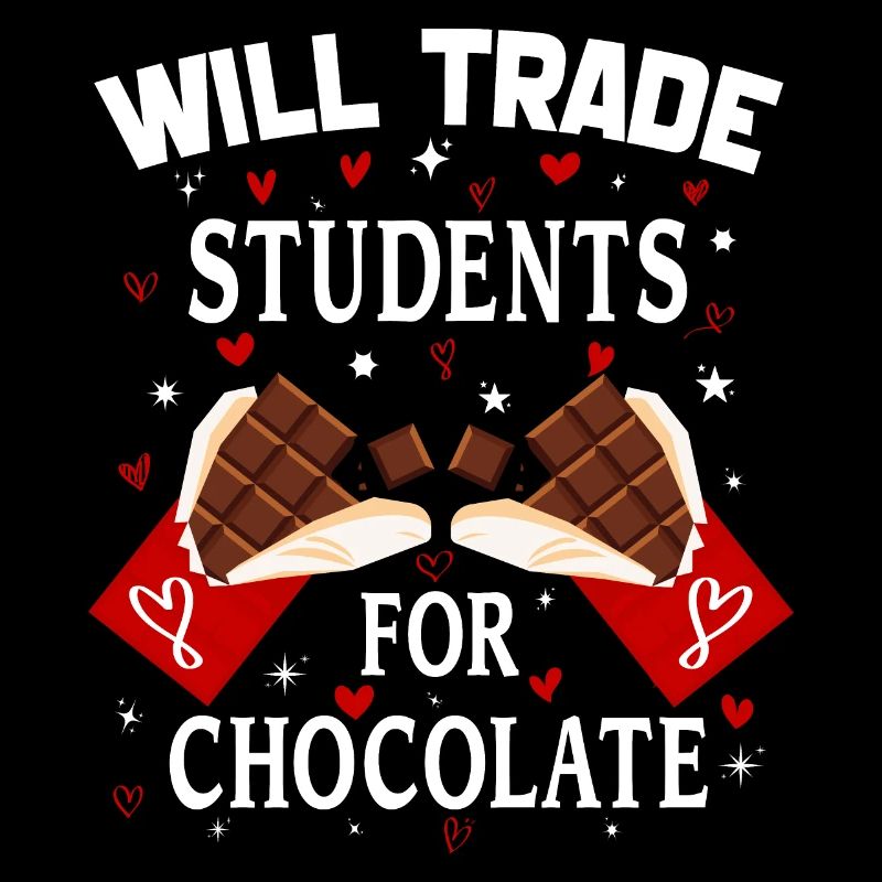 Tauschen Sie Studenten gegen Schokoladen-Valentinstag ein
