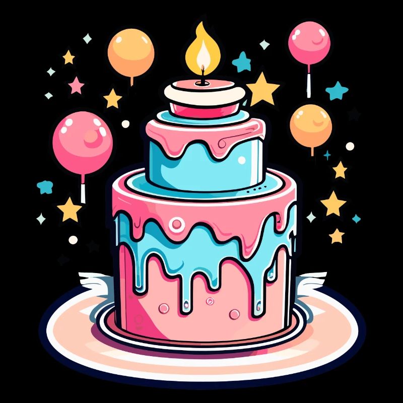 Illustration de gâteau d’anniversaire