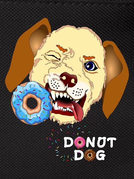 Dog bites donut