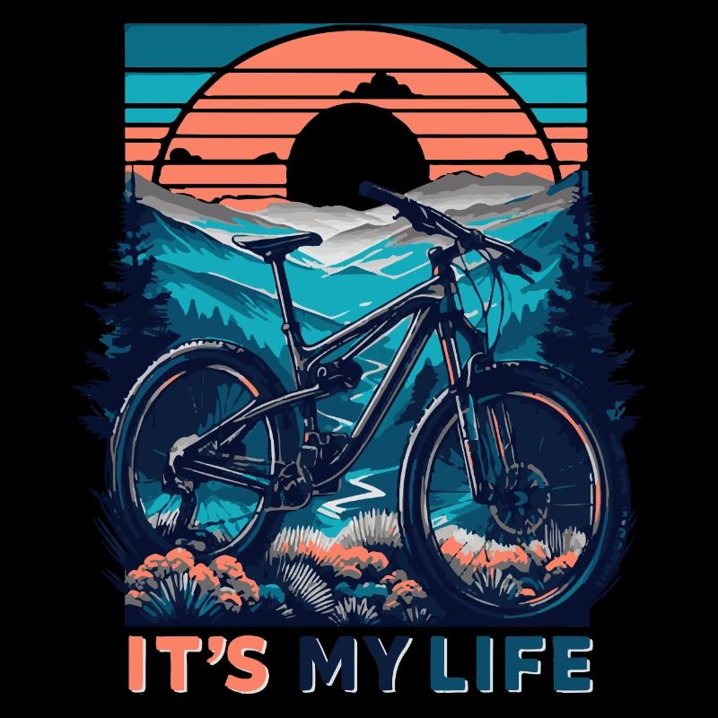 VTT coucher de soleil aventure design