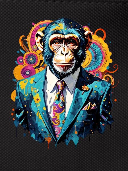 Monkey in a suit