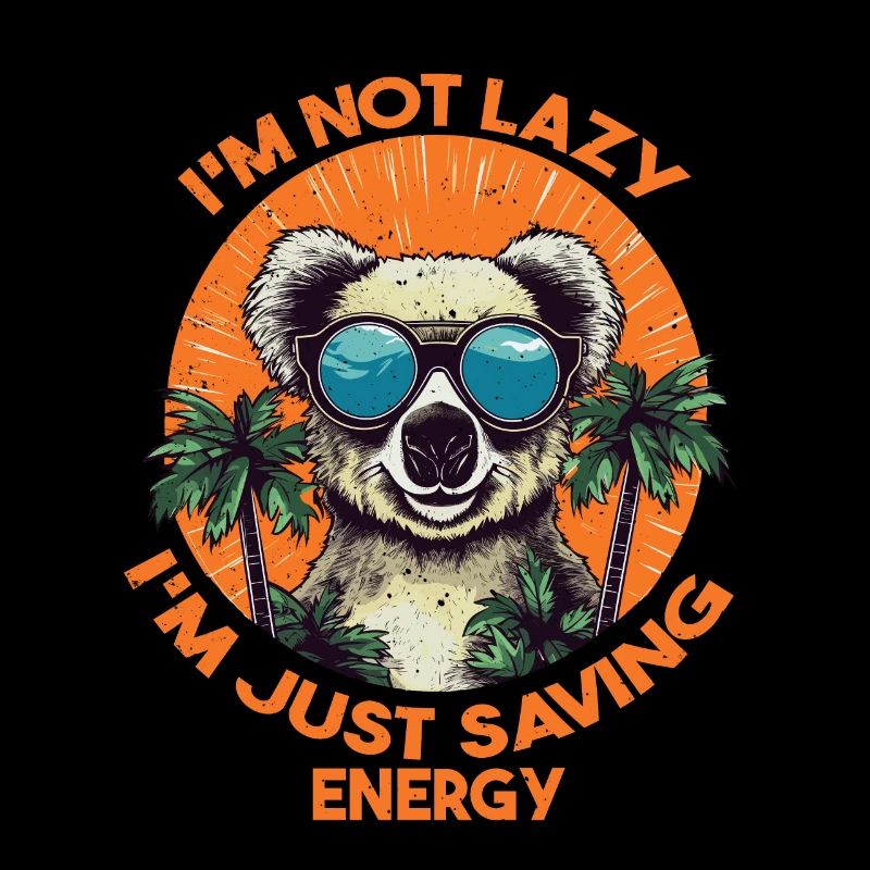 Koala, Energy Saving, Not Lazy, Gift