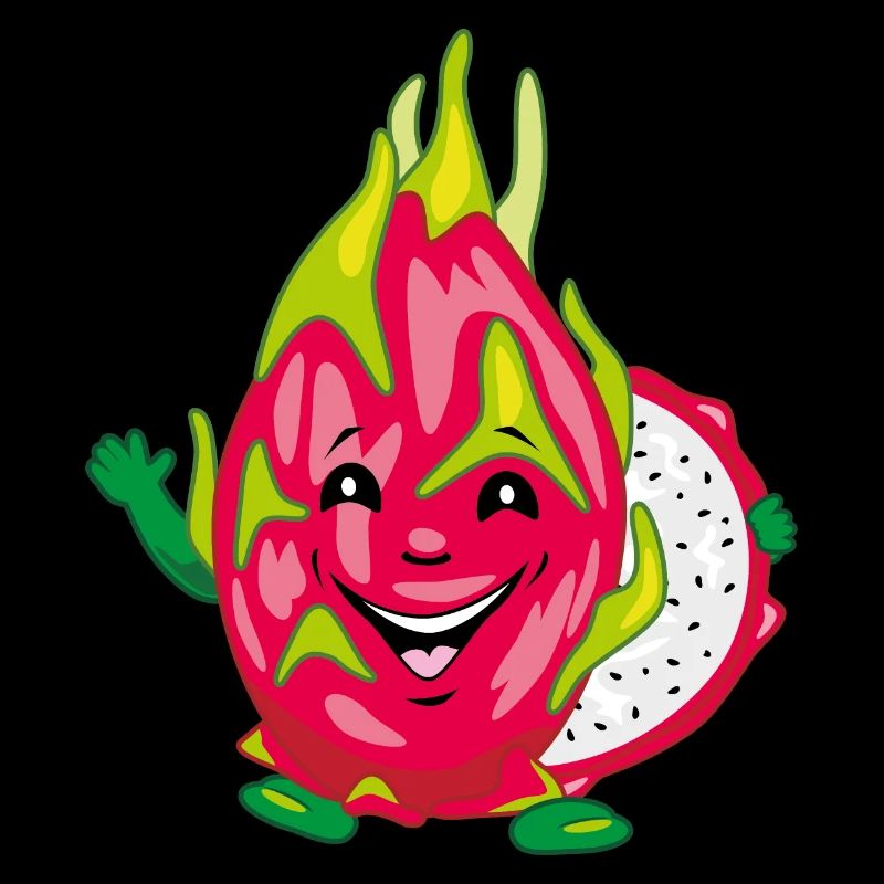 Lächelnde Pitaya-Drachenfrucht