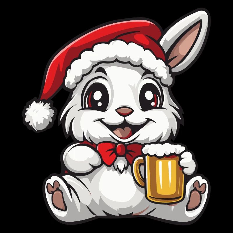 Hase Weihnachten Bier