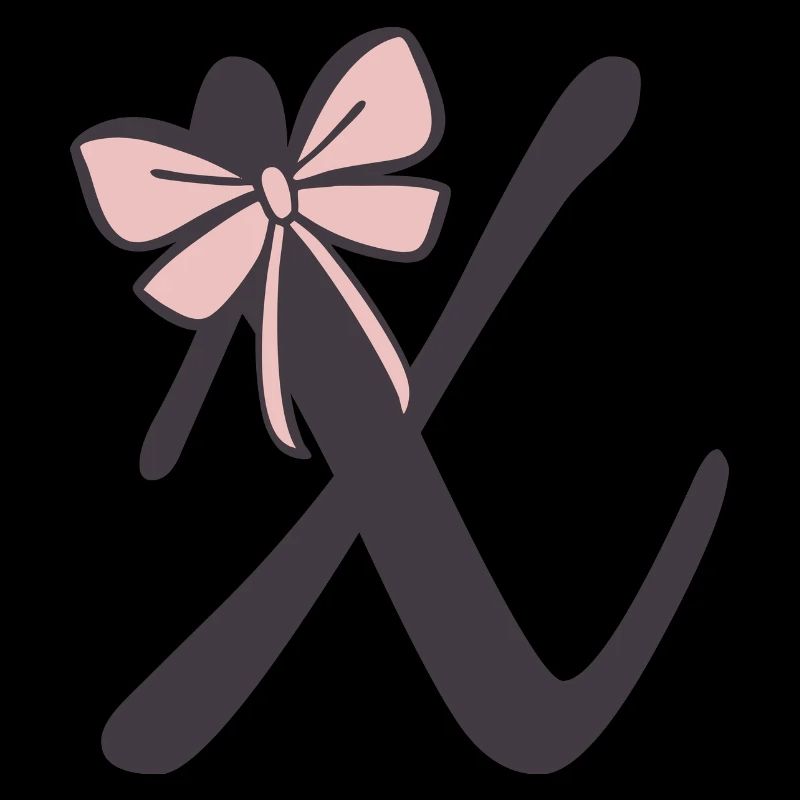 Ruban lettre initiale X