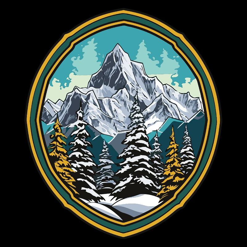 Mountains Forest Summits Ski