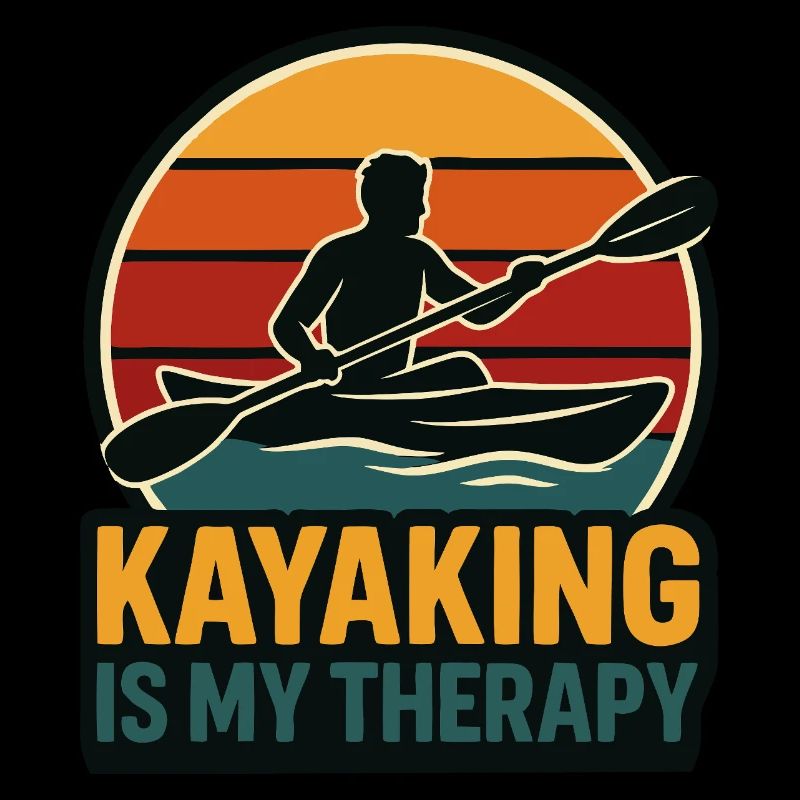 Kayaking Is My Therapy Shirt