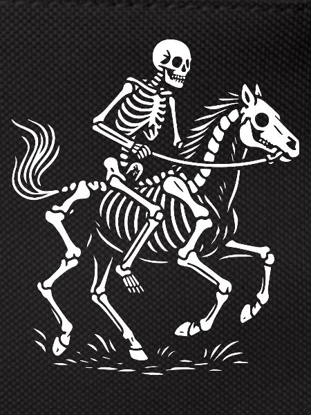 Ethereal Skeleton Rider Illustration