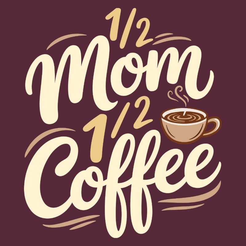 Mutter Koffein Halb Mama Halb Kaffee