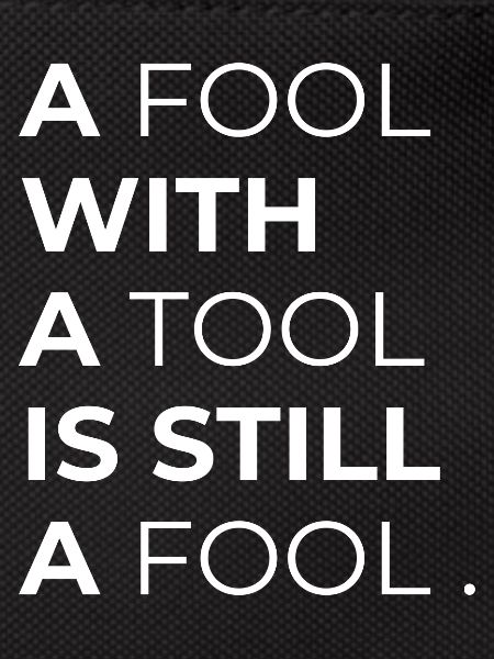 Toolwise Fool: Mutige Typografie