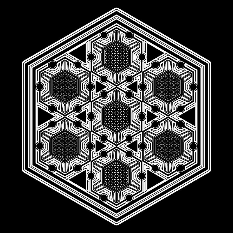Rave Festival Psytrance Mandala Geometry Pattern