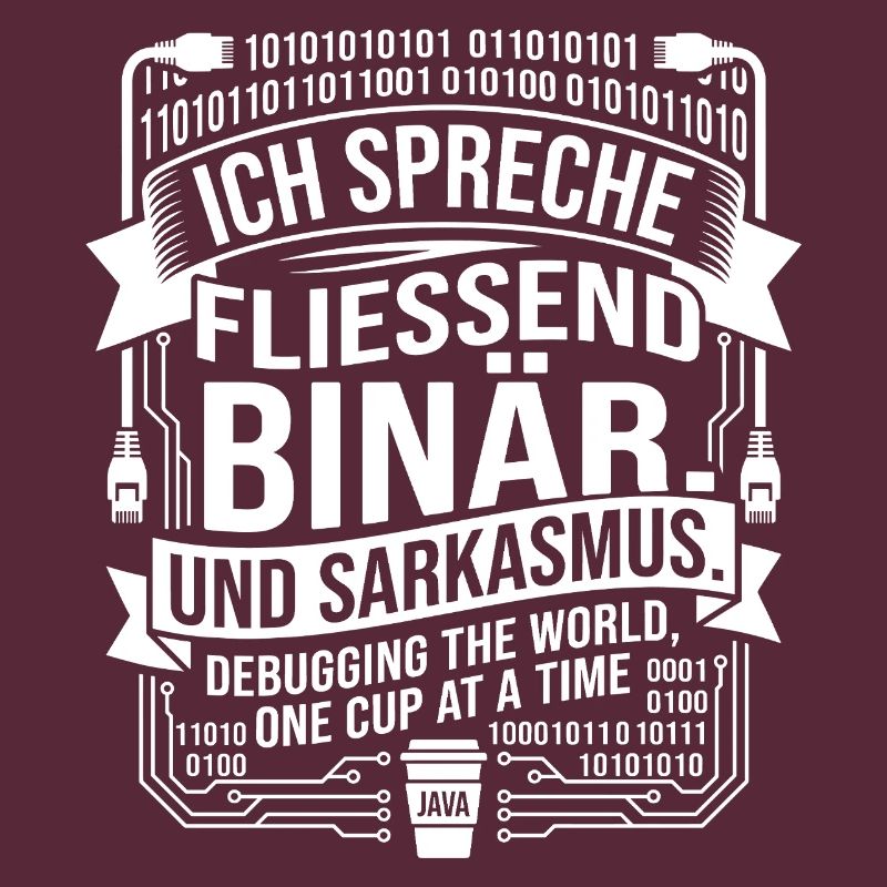 Coding Binärer Kaffee Sarkasmus