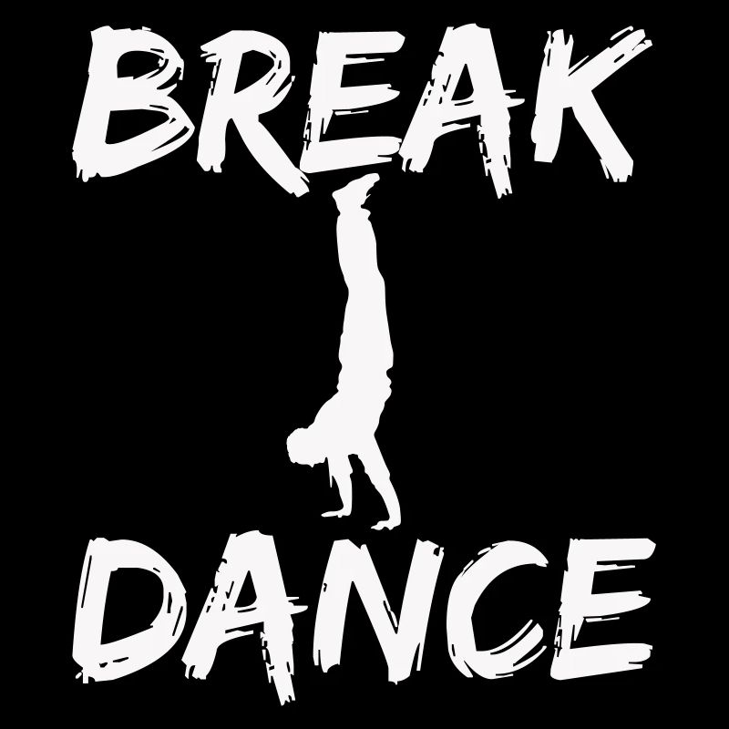 Breakdance Silhouette Motif