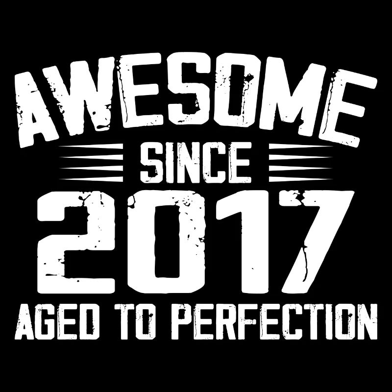Vintage 2017 7th Anniversary Gift 2017