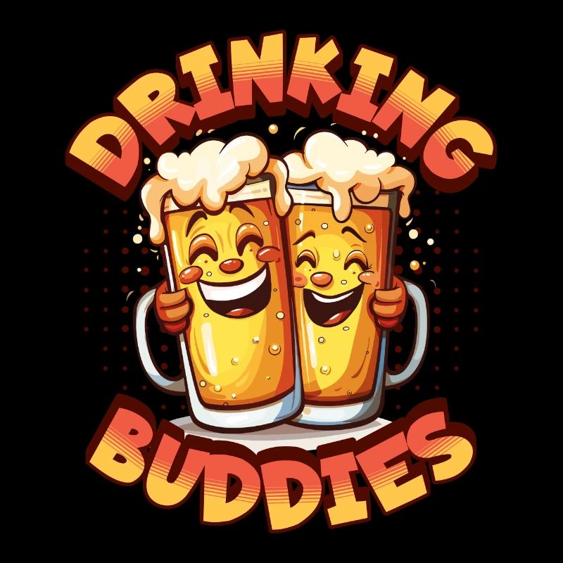 Beer Drinking Buddies Partnerlook Beer Mugs Funny