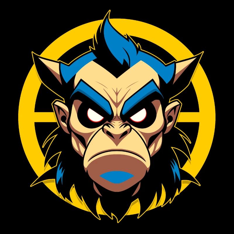 Evil man with horns
