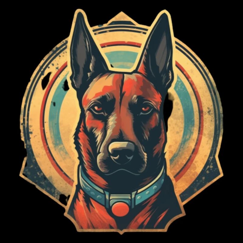 Belgischer Schäferhund Retro