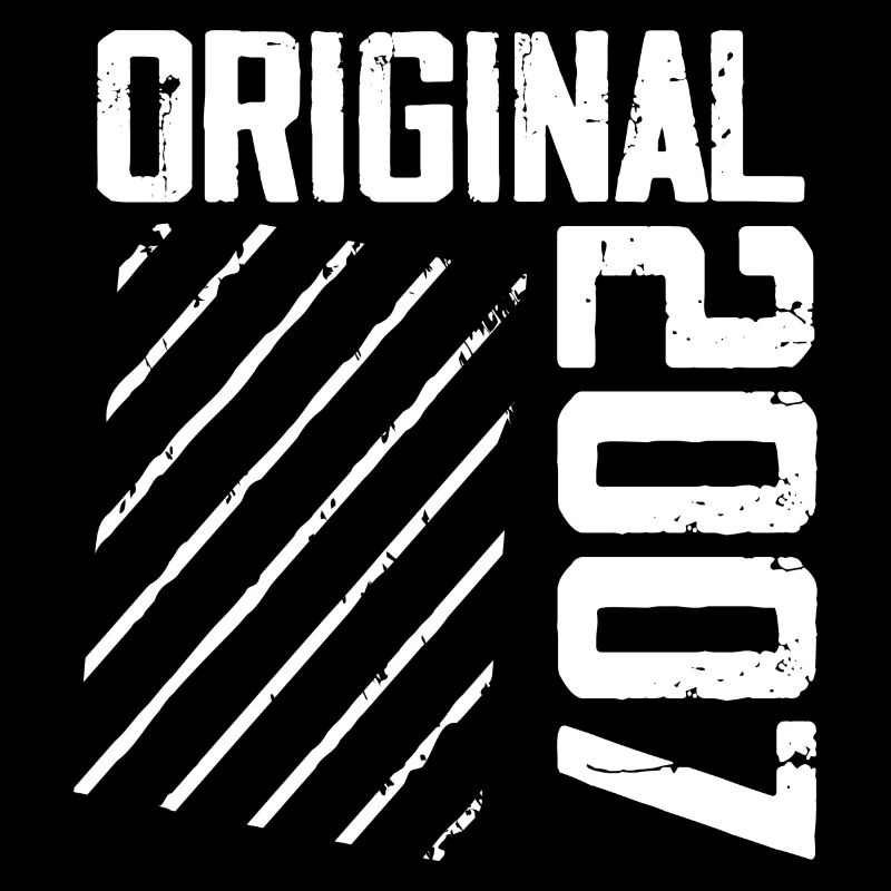 Original 2007 17e Anniversaire Cadeau Retro
