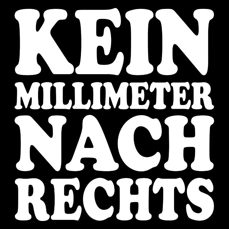 kein millimeter nach rechts
