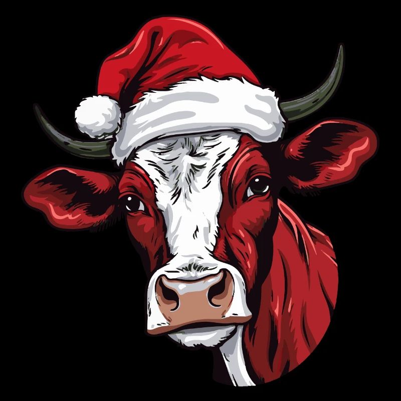 Tête d’animal de Noël de vache