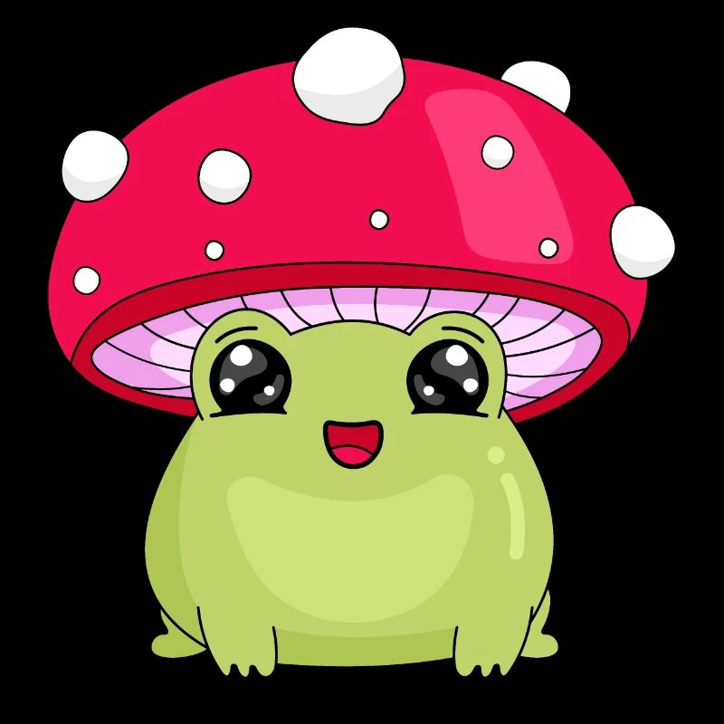 Frosch und Pilz