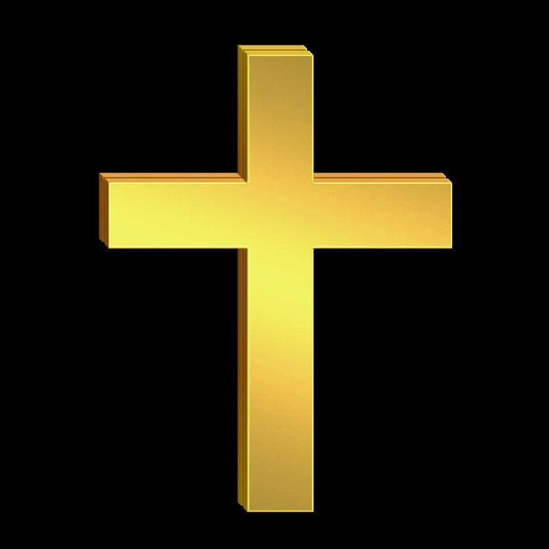 3D Golden Cross