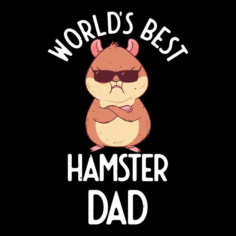 Worlds Best Hamster Dad Dabbing Goldhamster