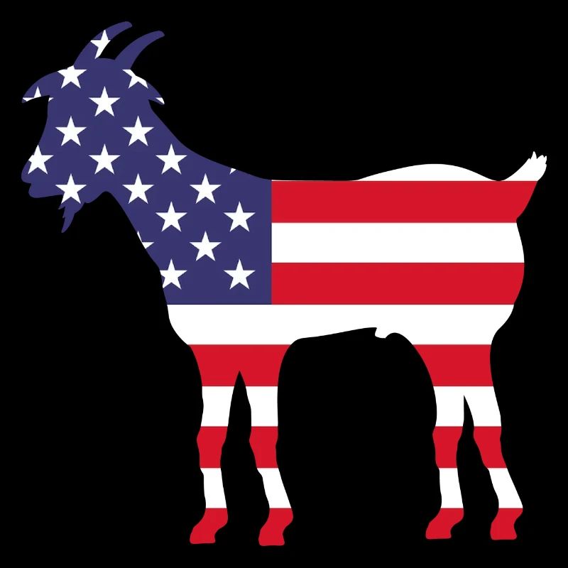 American Flag Goat