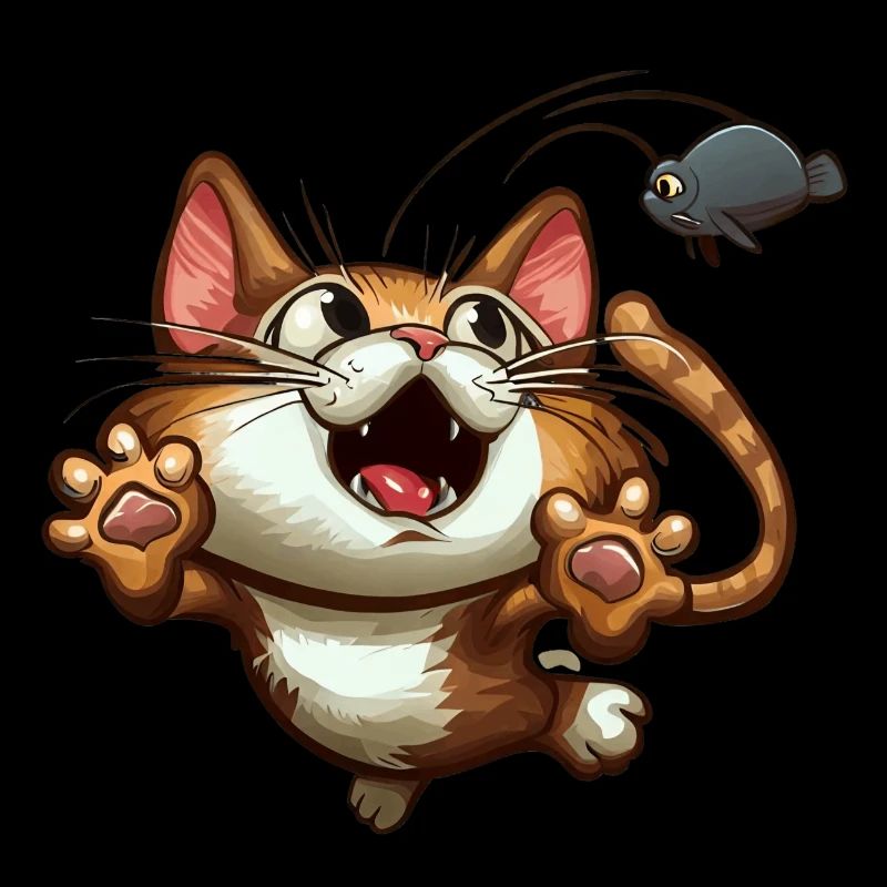 Le chat attrape la souris est attrapé