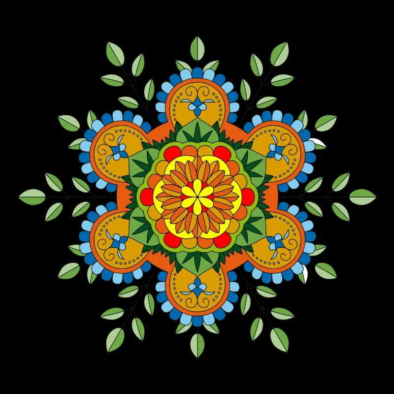 Fleurs mandala
