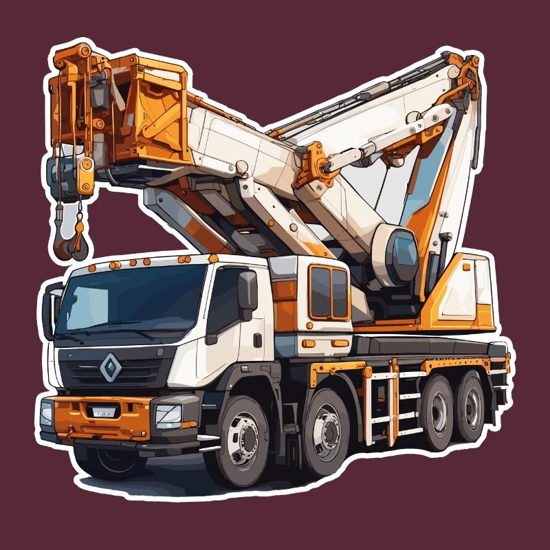 Crane / construction site / winch / crane system