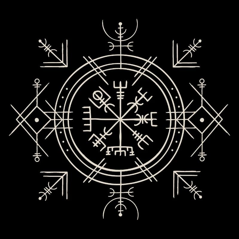 Vikings Compass Nordic Celtic scandinavia Rune