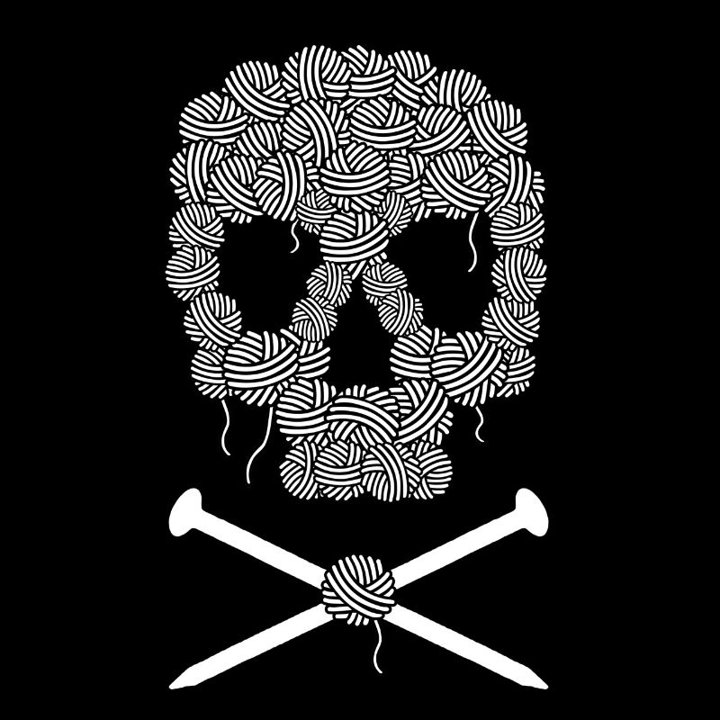 Knitters Pirate Skull and cross bones