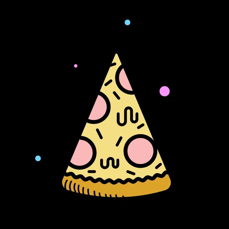 Une tranche de pizza t-shirt