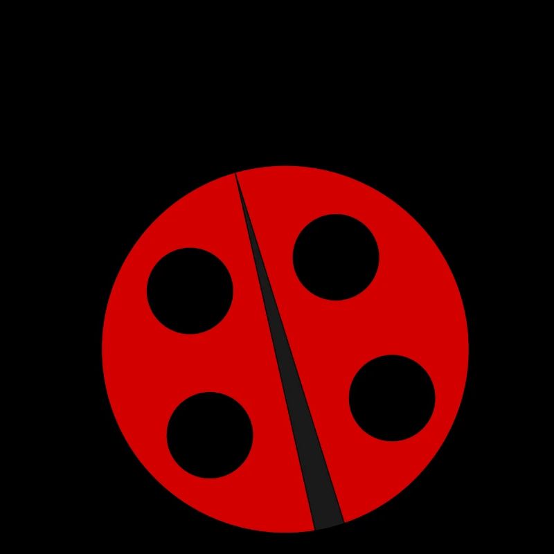 Coccinelle avec quatre points noirs