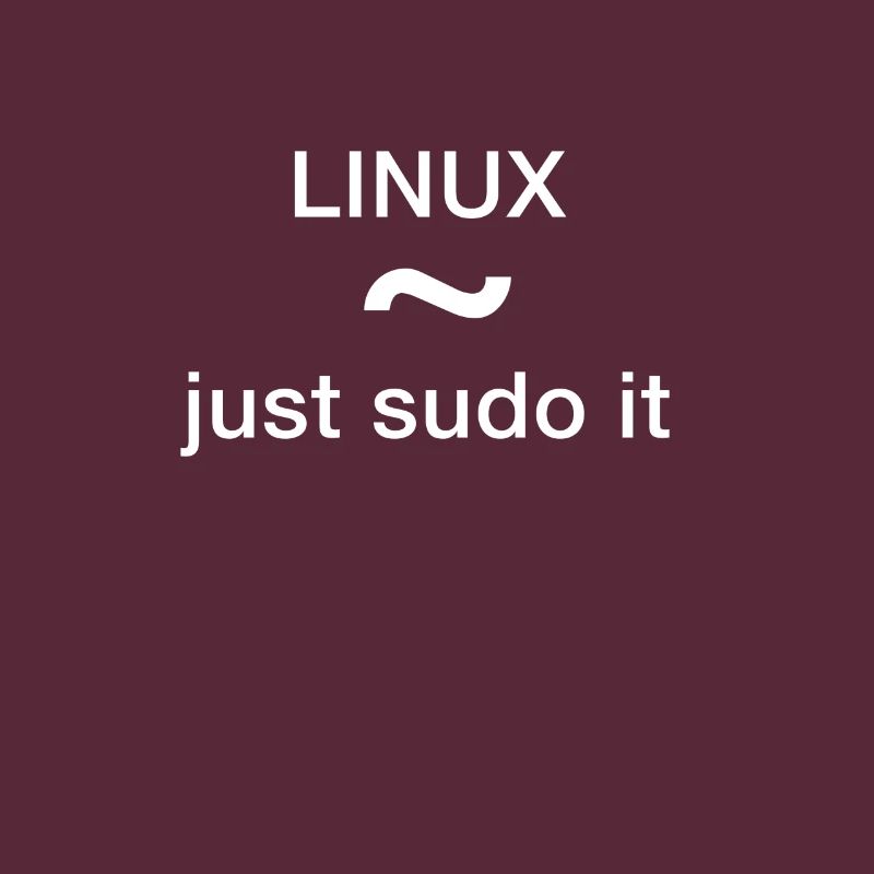 linux just sudo it Admin Programmer pc Nerd lol