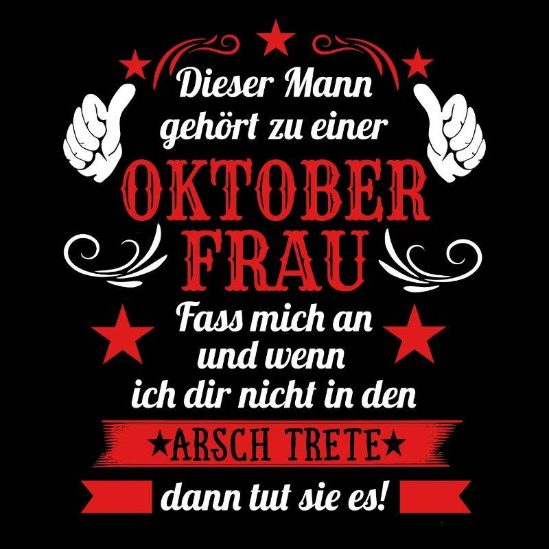 Mann vergeben an eine Oktober Frau Geschenk