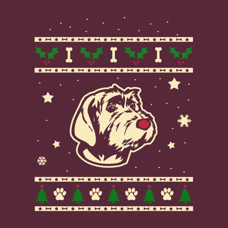 Wirehaired Pointing Griffon Weihnachtsgeschenk