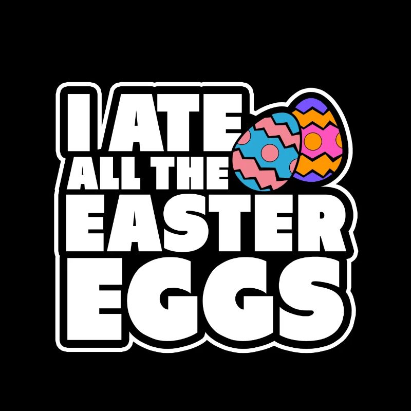 I have eaten all easter eggs gift bunny