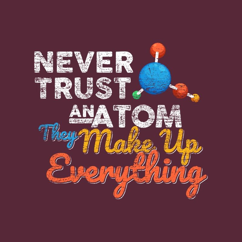 Atom chemistry science nerd math gift