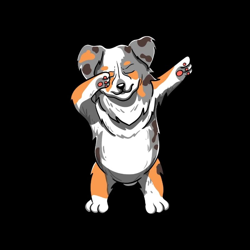 Australian Shepherd Dog Dab Dance Dabbing Geschenk