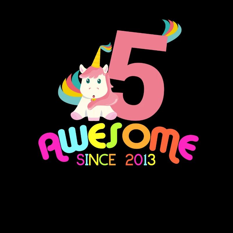 Awesome Since 2013 Unicorn Birthday Gift