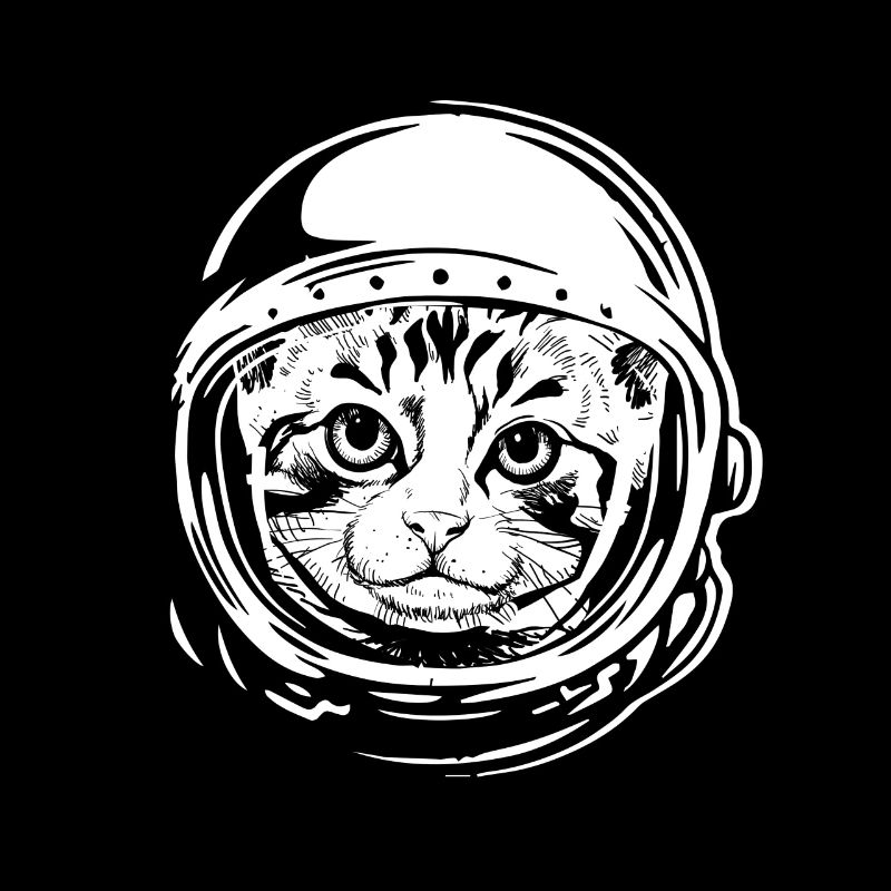 Cat astronaut lover cute gift pet