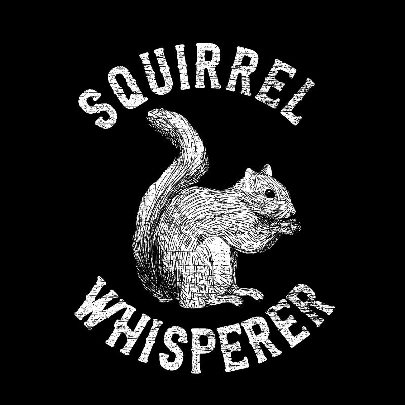 Squirrel Whisperer vintage gift animal forest