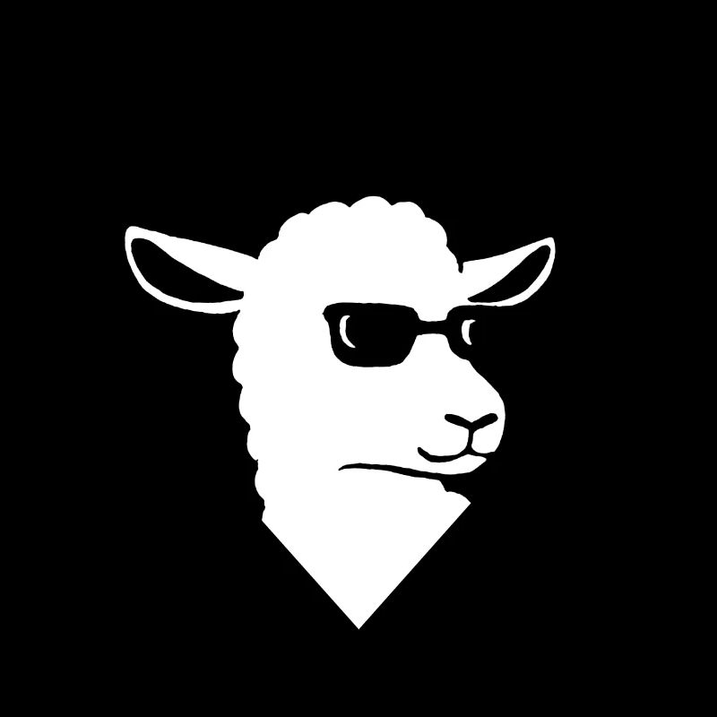 Cool sheep with sunglasses Mäh wool