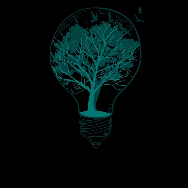 Lightbulb nature tree