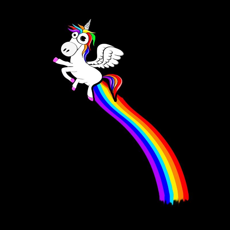 Einhorn péter avec un arc-en-ciel